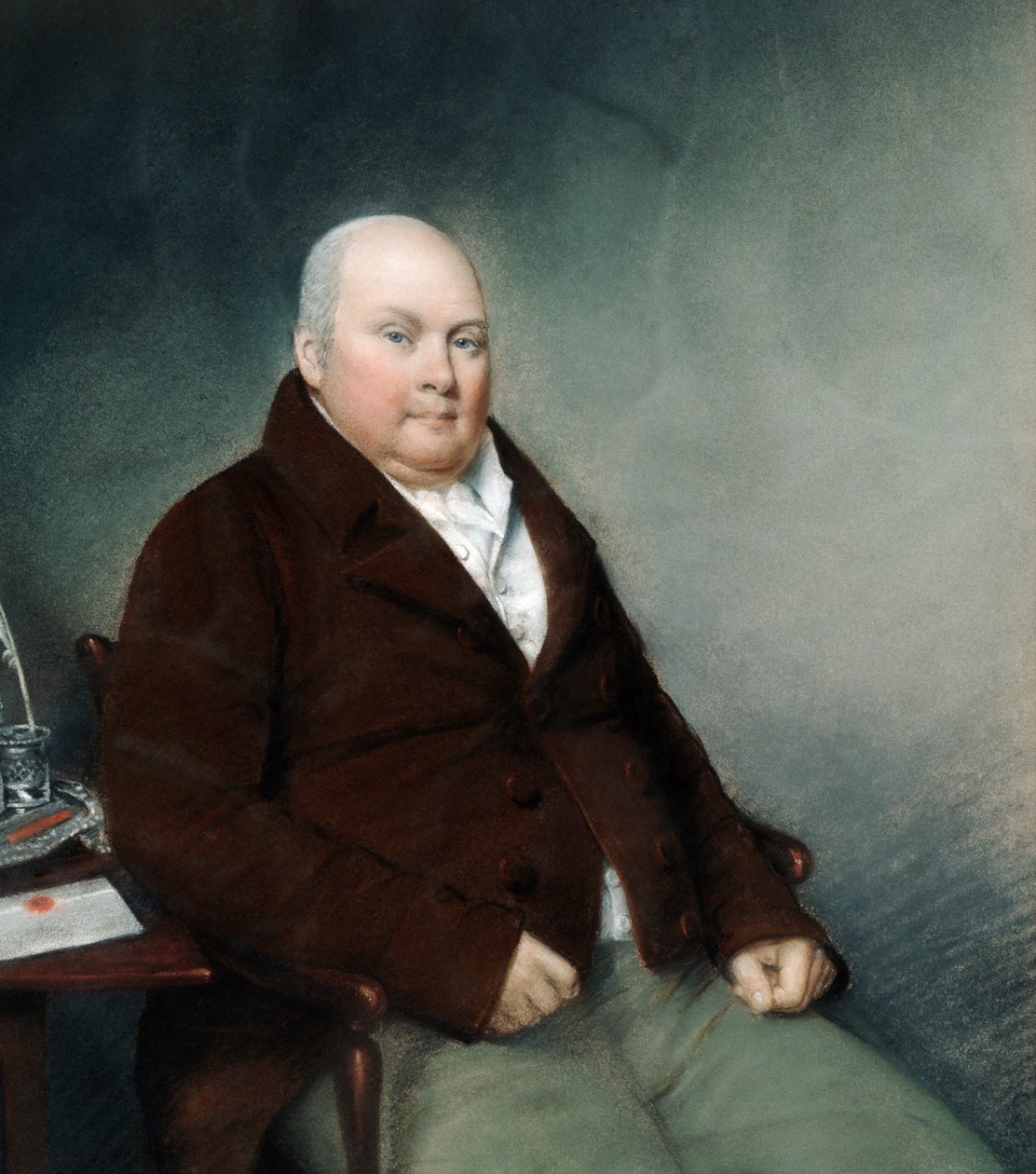 Robert Waring Darwin (litografia) autorstwa Ellen Sharples