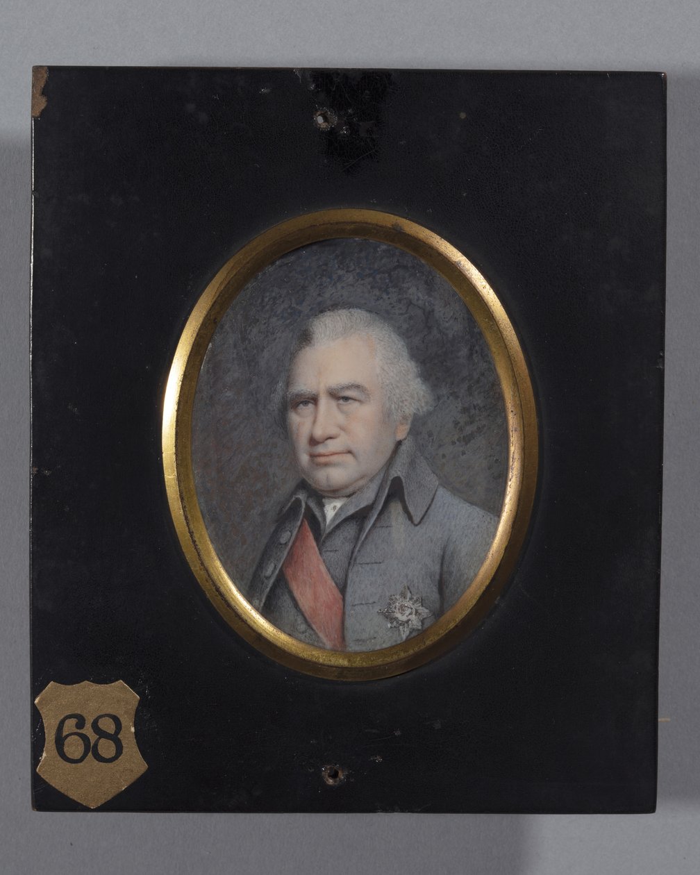 Sir Joseph Banks, prawdopodobnie 1803 (akwarela na kości słoniowej) autorstwa Ellen Sharples