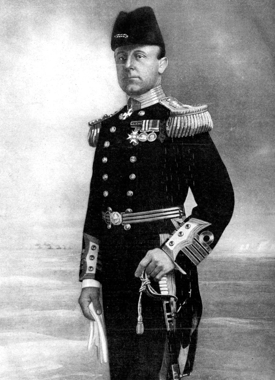 Admirał Sir John Rushworth Jellicoe, głównodowodzący, I wojna światowa, 1914 r autorstwa Elliott and Fry