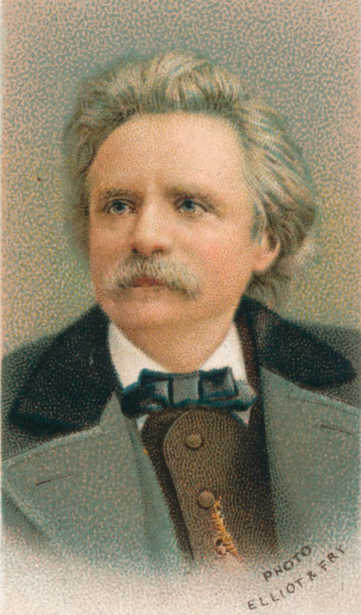 Edvard Hagerup Grieg 1843-1907, norweski kompozytor i pianista, 1911 autorstwa Elliott and Fry