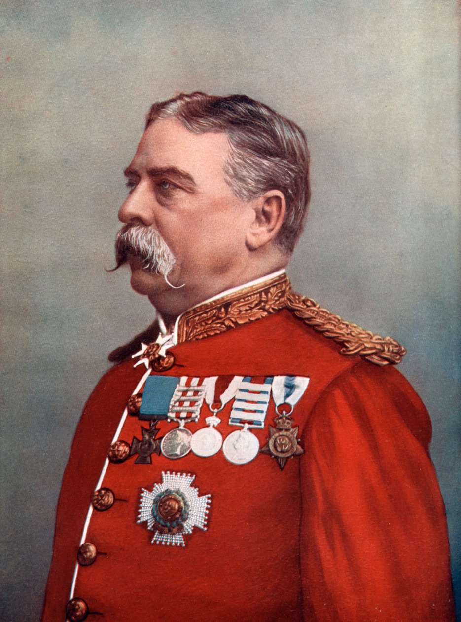 Generał Sir Hugh Gough, Strażnik Klejnotów, Tower of London, 1902. autorstwa Elliott and Fry