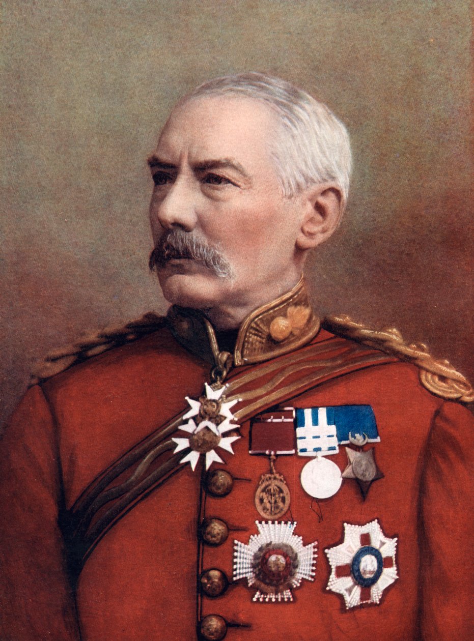 Generał porucznik Sir Charles William Wilson, żołnierz brytyjski, 1902. autorstwa Elliott and Fry