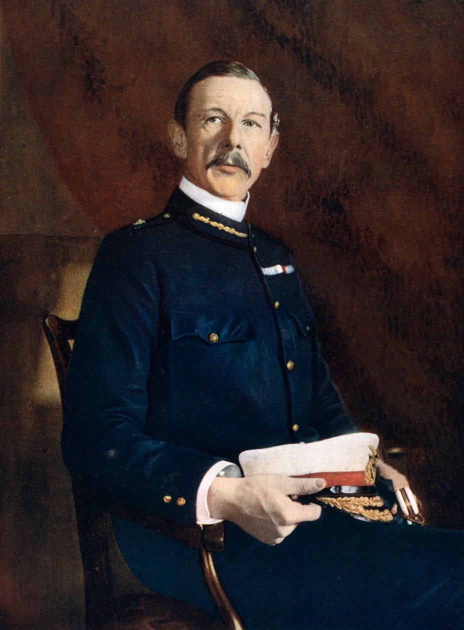 Generał porucznik Sir HE Colvile, dowódca 9. dywizji, południowoafrykańskie siły polowe, 1902. autorstwa Elliott and Fry