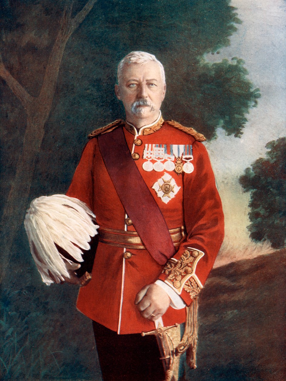 Generał porucznik Sir Robert Low, 1900 autorstwa Elliott and Fry