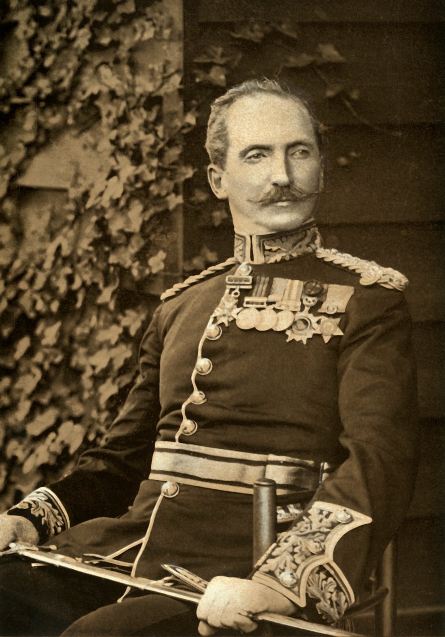 „Generał dywizji A. Fitzroy Hart, CB”, 1900. autorstwa Elliott and Fry