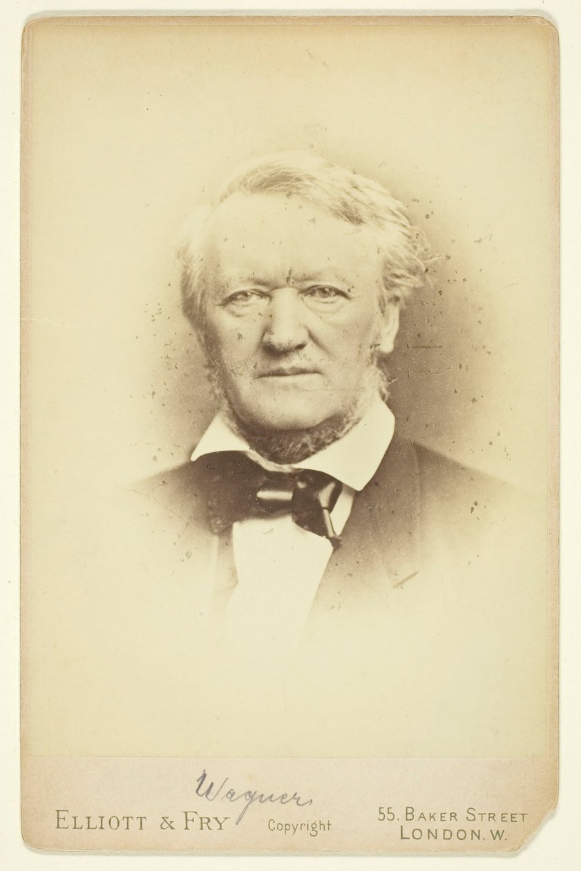 Portret Wagnera, 1877. autorstwa Elliott and Fry