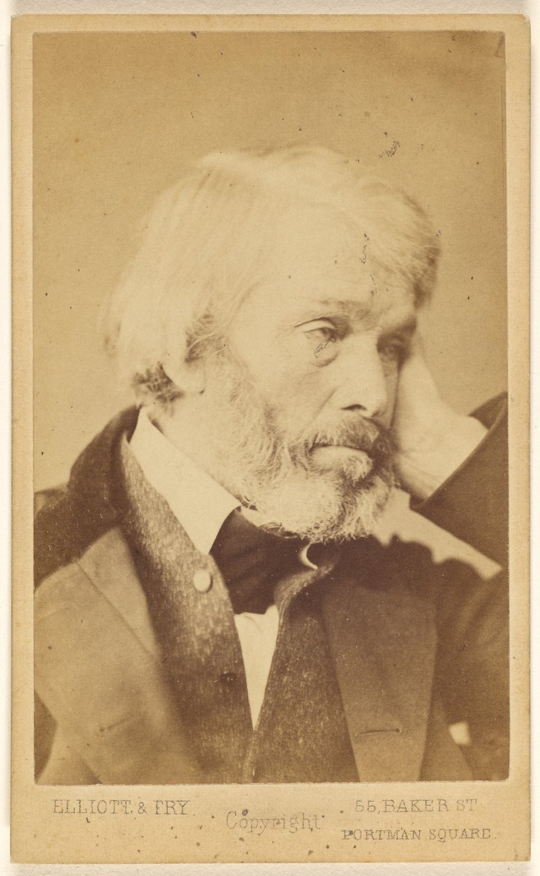 T[homas] Carlyle (1795 - 1881) autorstwa Elliott and Fry