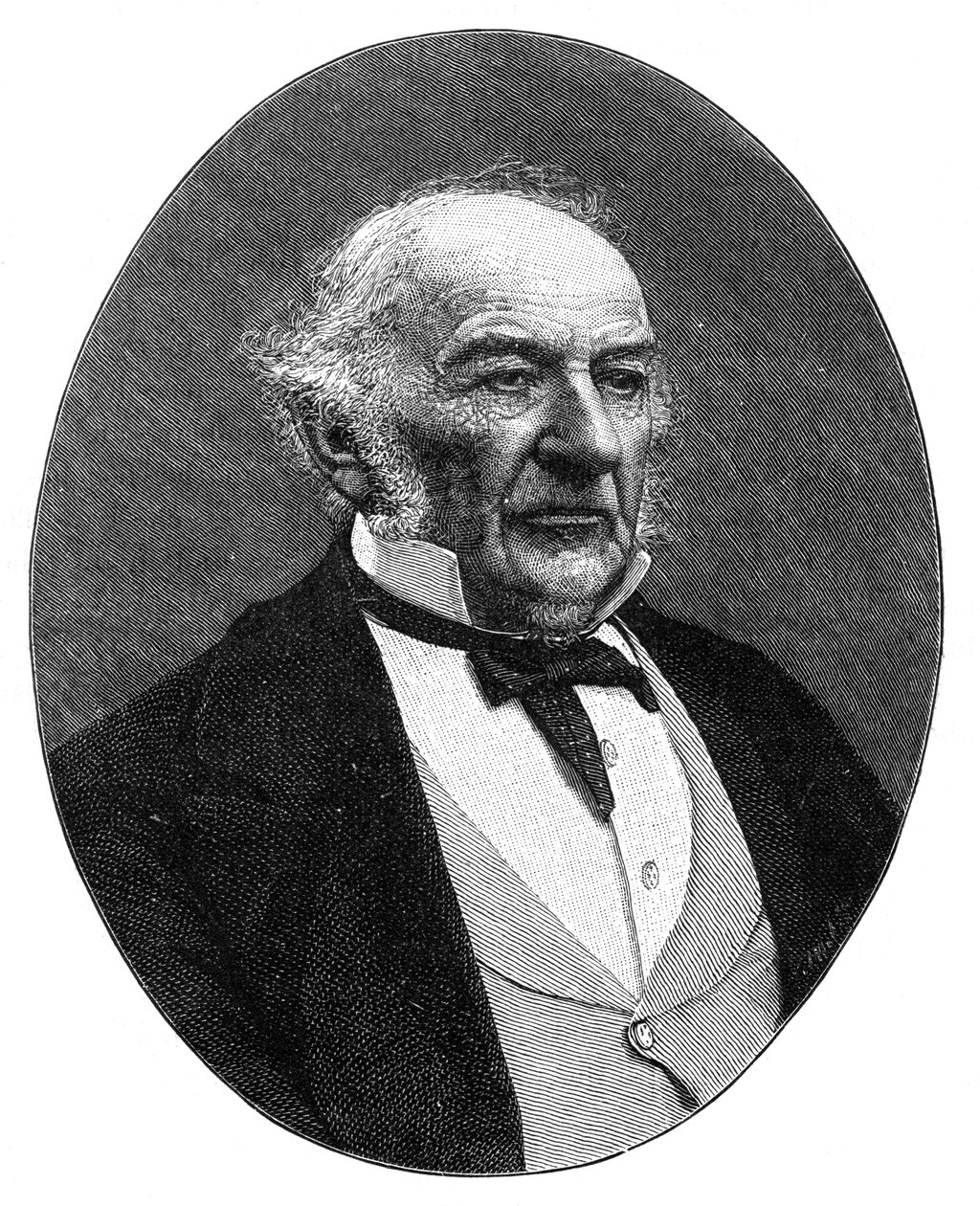 William Ewart Gladstone, mąż stanu i premier Brytyjskiej Partii Liberalnej, ok. 1890 r. autorstwa Elliott and Fry