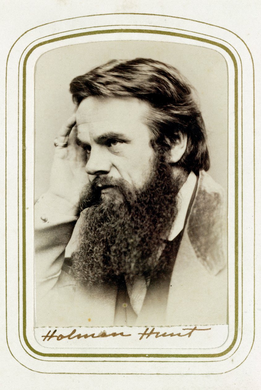 William Holman Hunt, angielski artysta, 1865 autorstwa Elliott and Fry