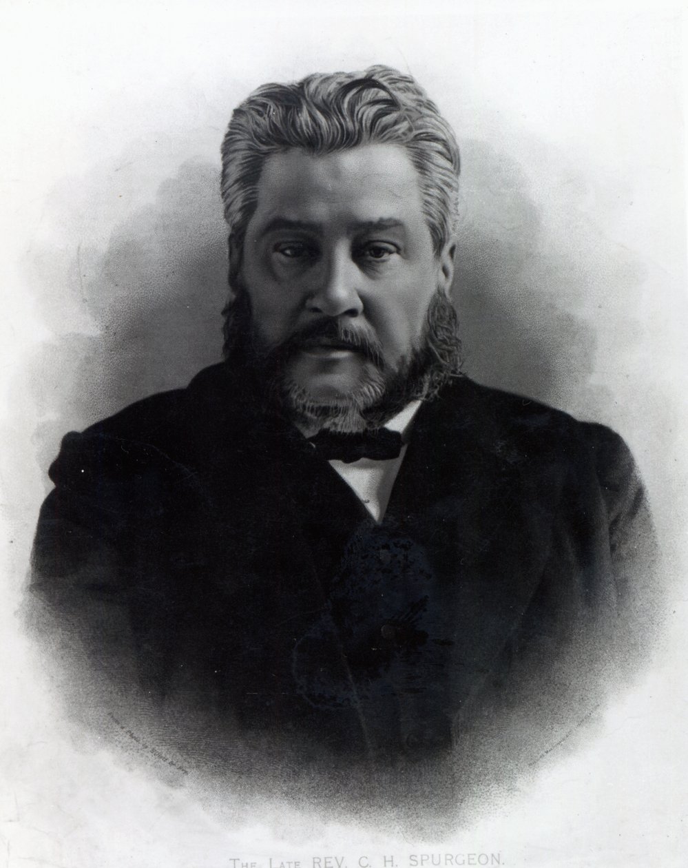 Wielebny Charles Haddon Spurgeon, według fotografii Elliota und Fry autorstwa Elliott und Fry Studio