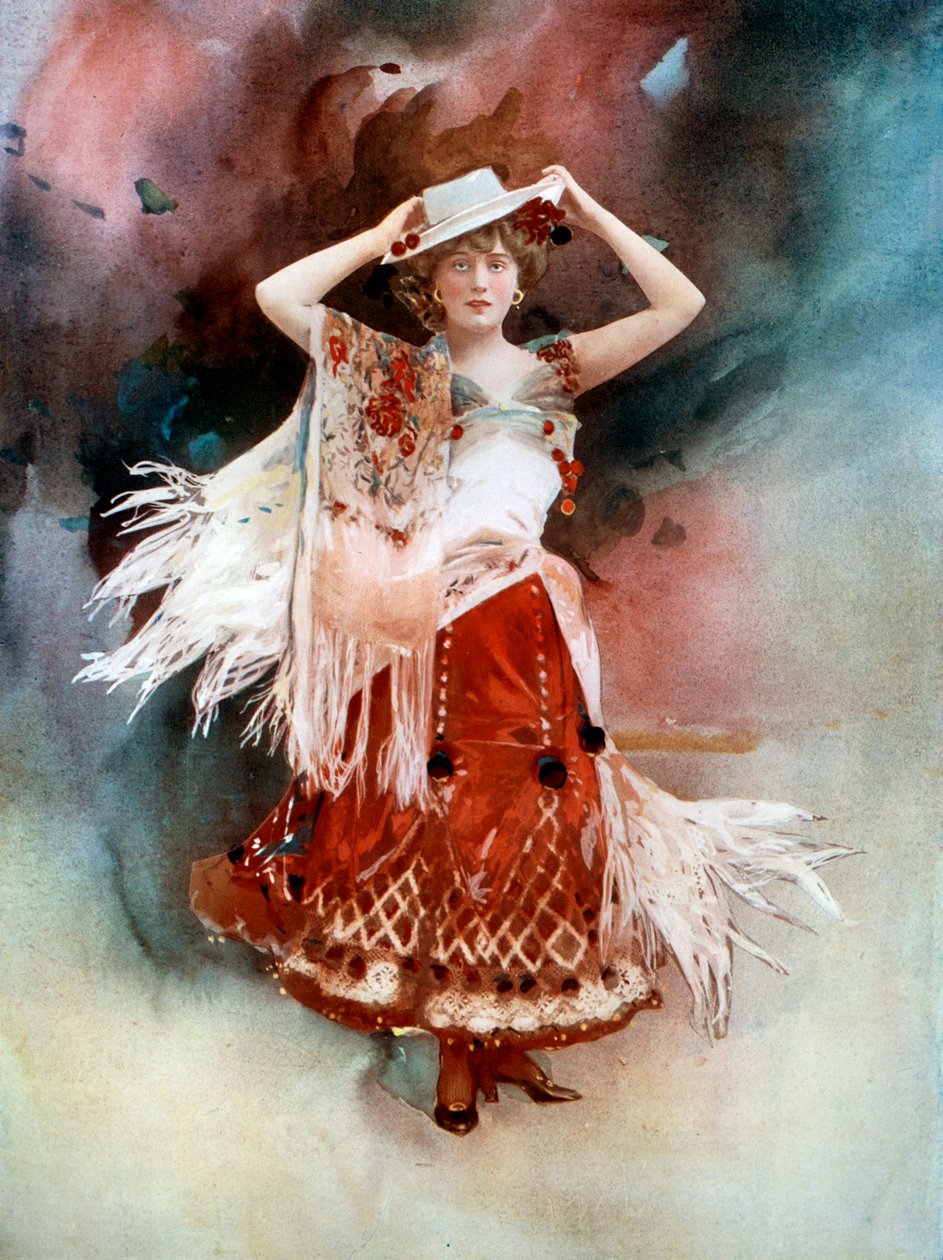 Evie Greene w Kitty Grey, c1902. autorstwa Ellis and Walery