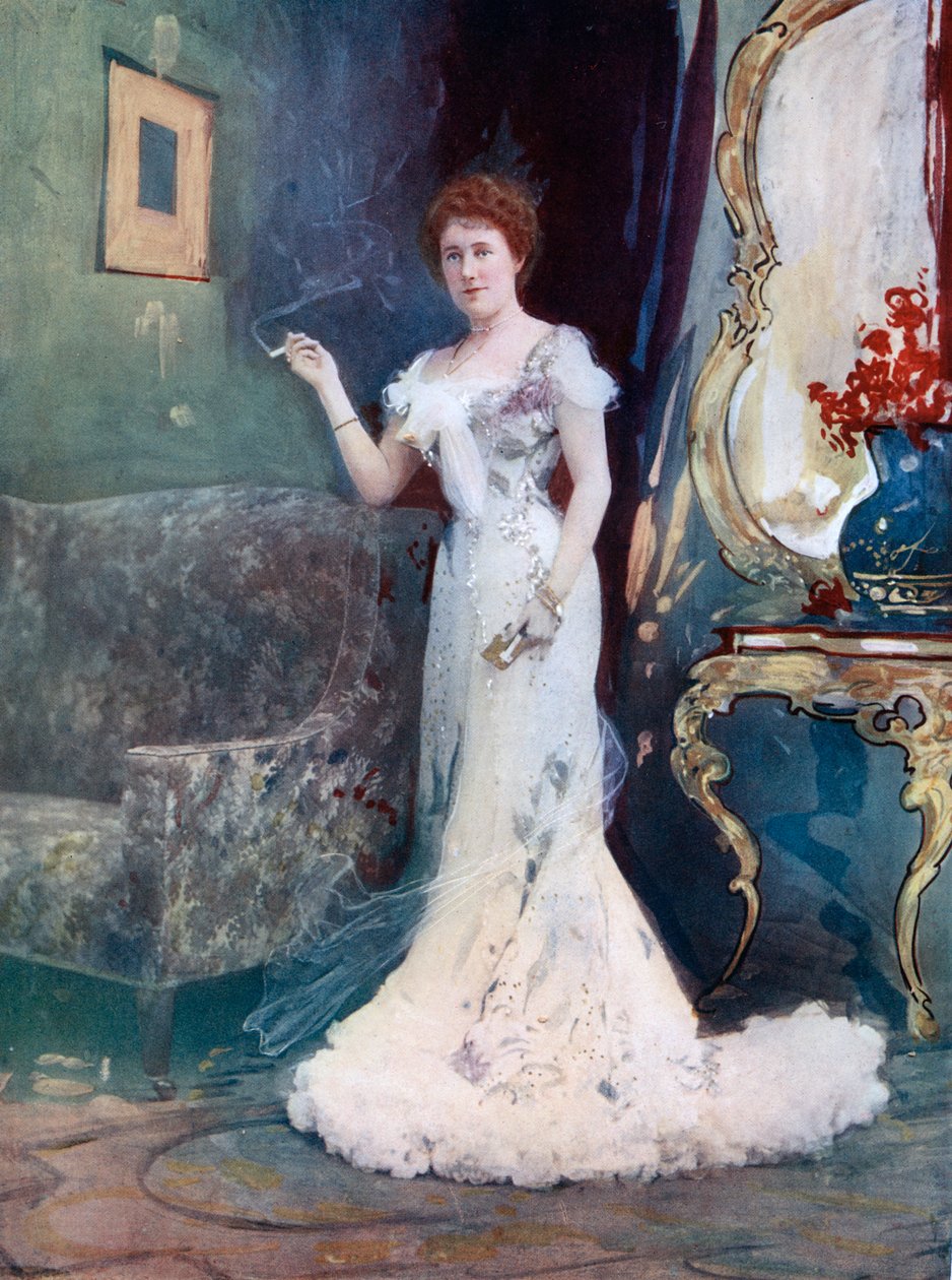 Panna Granville w Przerwany miesiąc miodowy, c1902. autorstwa Ellis and Walery