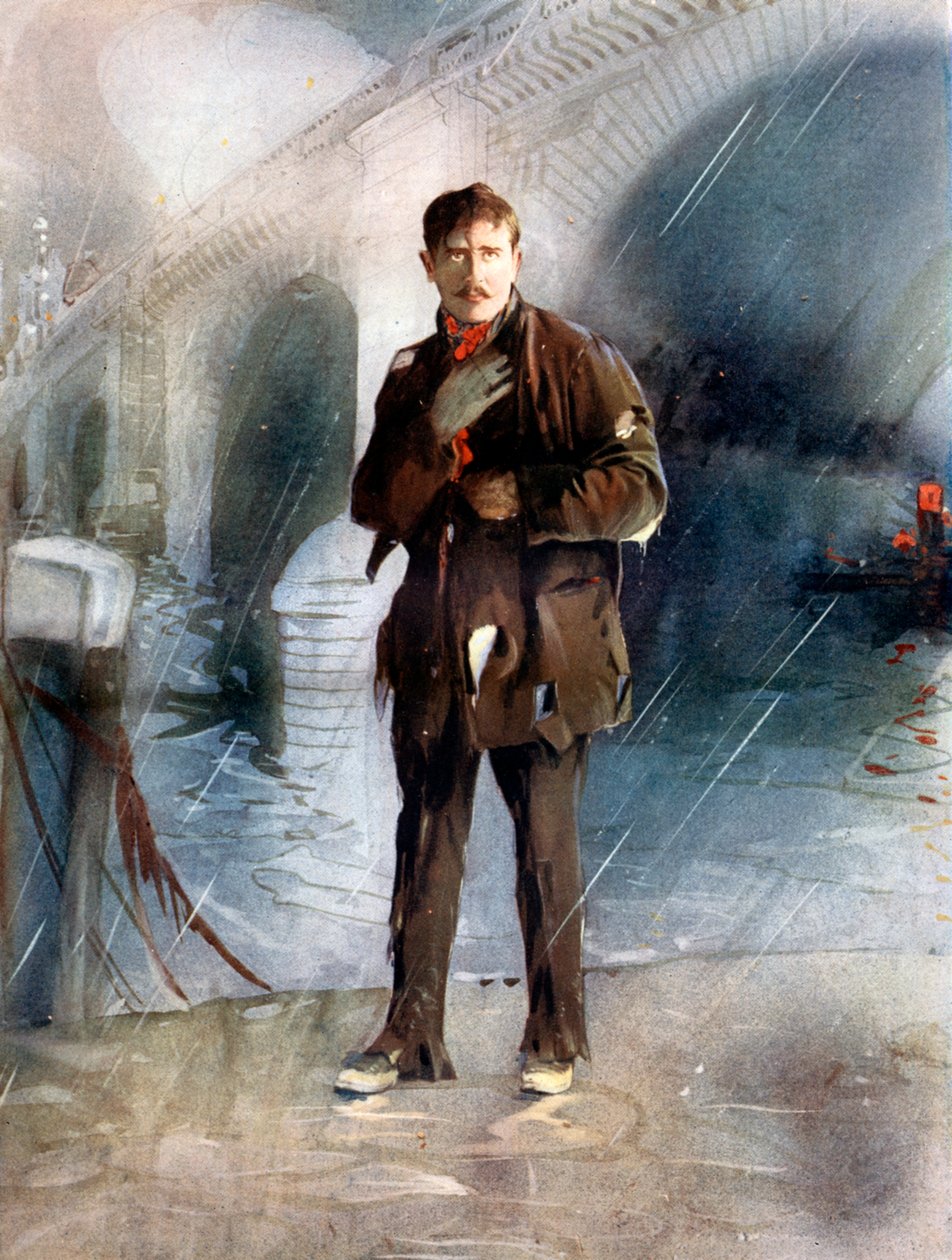Sir Charles Henry Hawtrey w Przesłaniu z Marsa, c1902. autorstwa Ellis and Walery