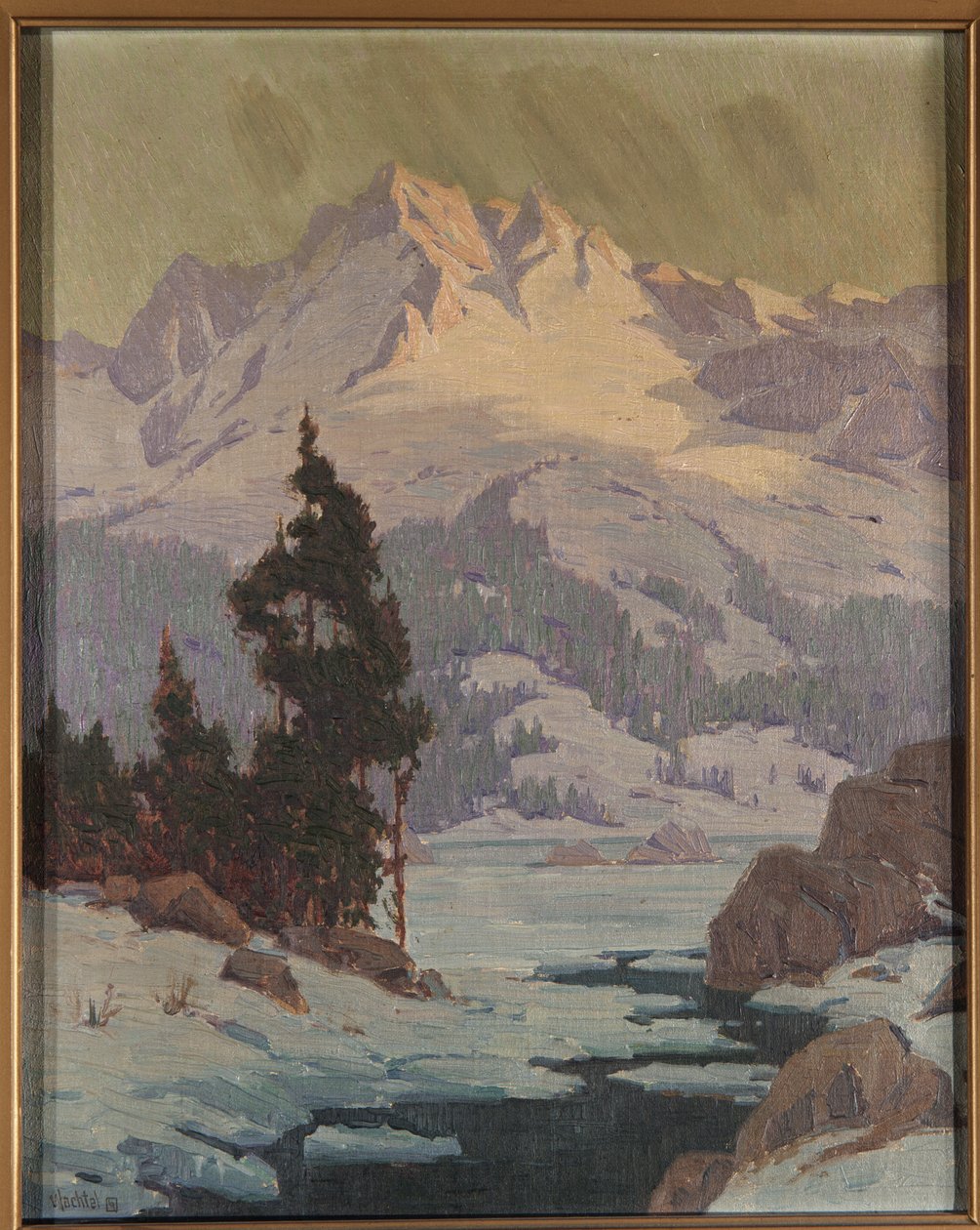 Widok na południowe rozwidlenie Bishop Creek autorstwa Elmer Wachtel