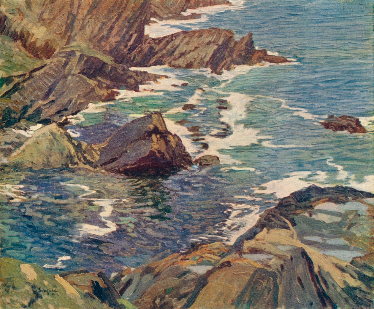 „Zatoka Kornwalii”, ok. 1912 r. autorstwa Elmer Schofield