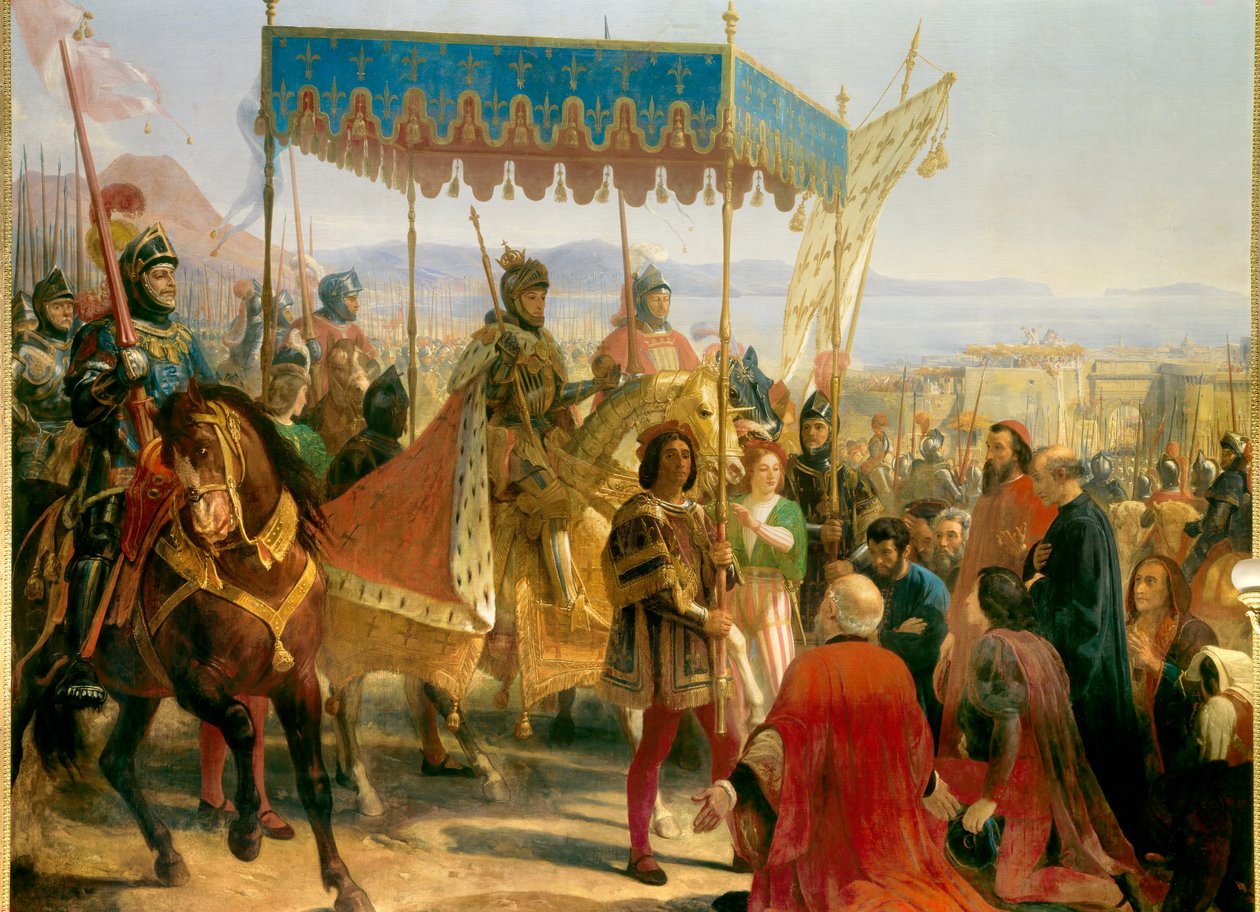 Wprowadzony przez Karola VIII (1470-1498) w Neapolu autorstwa Eloi Firmin Feron