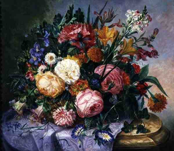 Martwa natura z piwoniami autorstwa Eloise Harriet Stannard