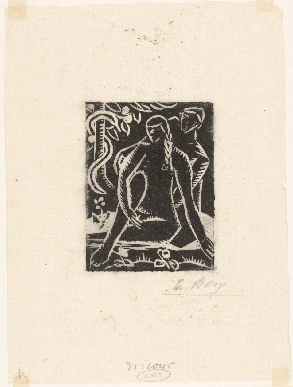 Adam i Ewa autorstwa Else Berg (signed by artist)