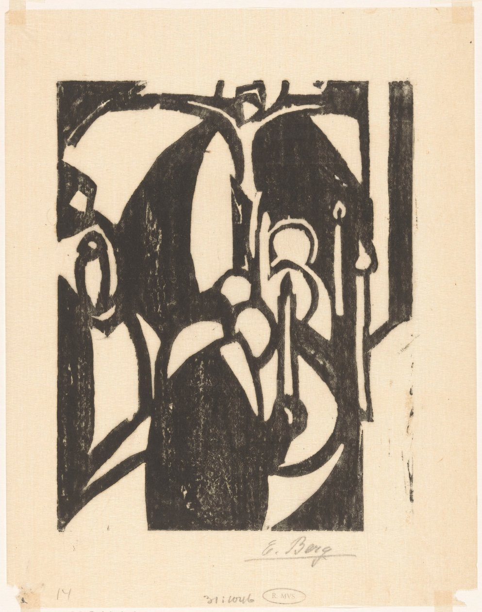 Procesja autorstwa Else Berg (signed by artist)
