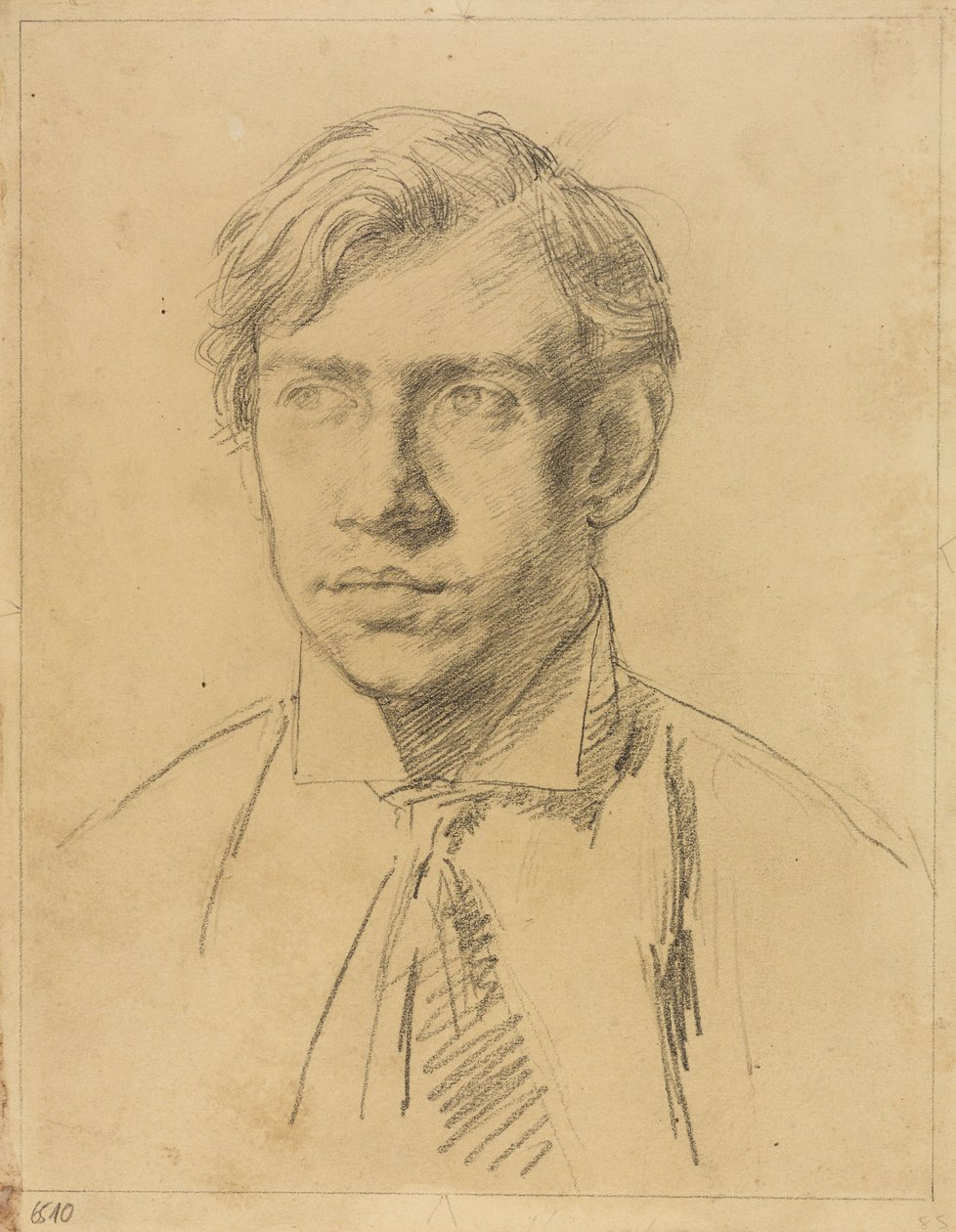 Portret Derwent Lees, ok. 1910-11 (ołówek na papierze) autorstwa Elsie McNaught