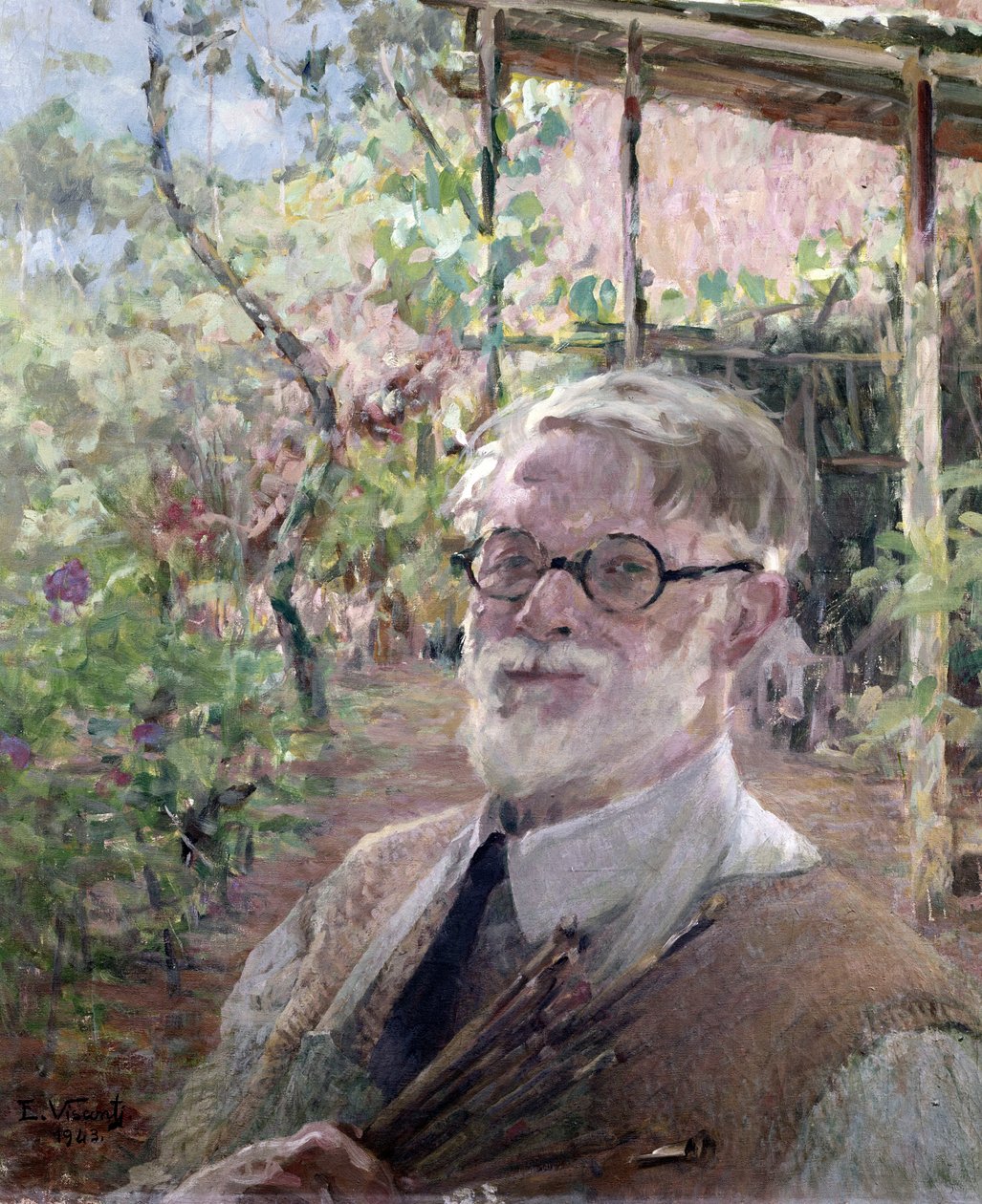 Autoportret, szczegół autorstwa Elysee Visconti