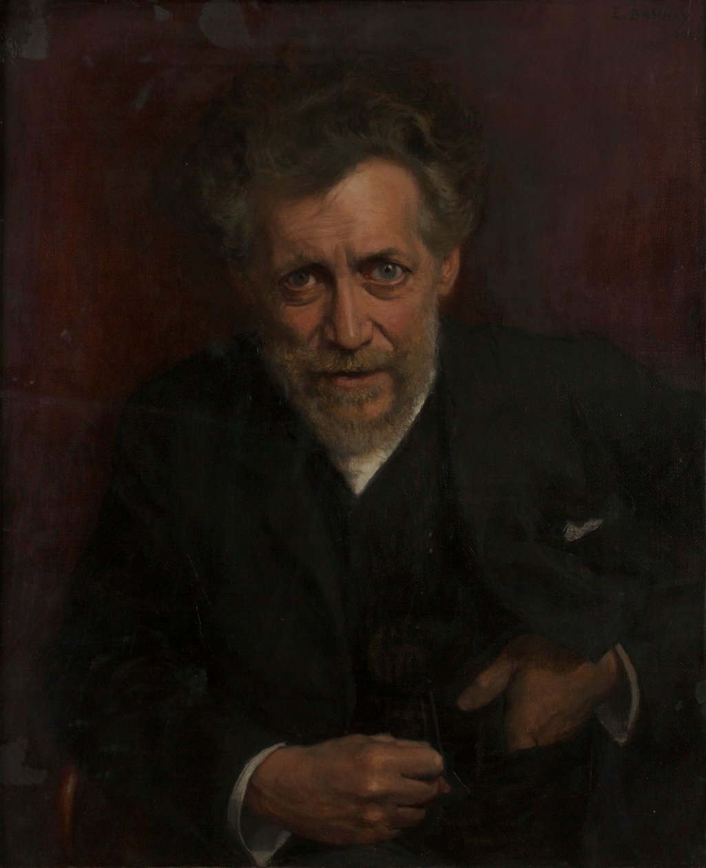 Portret profesora Edmunda von Hellmera autorstwa Emanuel Baschny