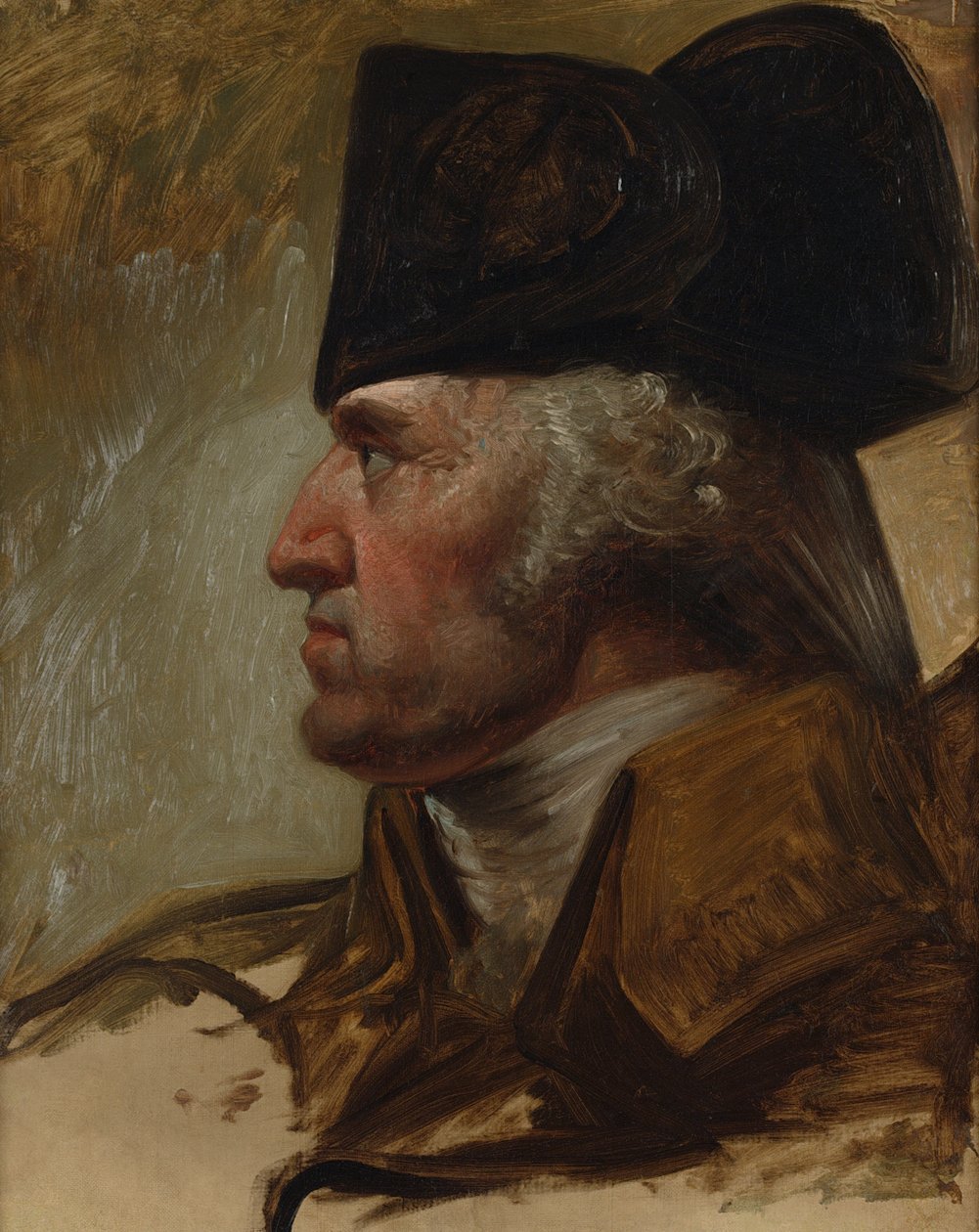 George Washington, Study for Washington Crossing the Delaware, c.1850 autorstwa Emanuel Gottlieb Leutze