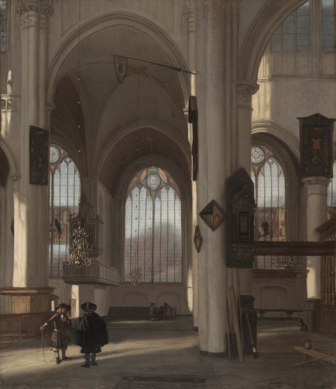 Wnętrze kościoła autorstwa Emanuel de Witte