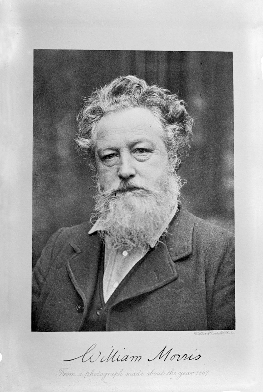Portret Williama Morrisa, ok. 1887 r. autorstwa Emery Walker