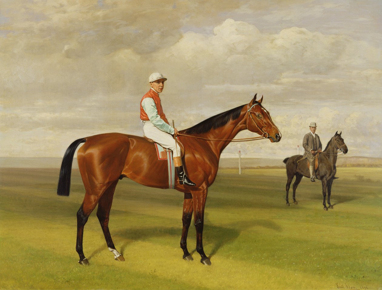 „Isinglass”, zwycięzca Derby 1893, 1893 (szczegóły patrz 188207) autorstwa Emil Adam