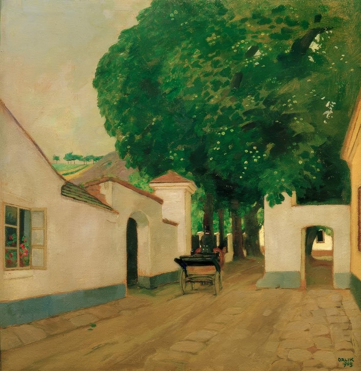 Wejście do dworu autorstwa Emil Orlik
