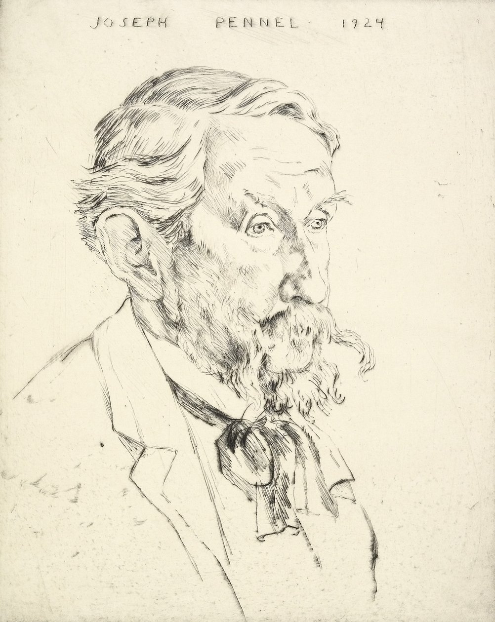 Portret Josepha Pennella, 1924 autorstwa Emil Orlik
