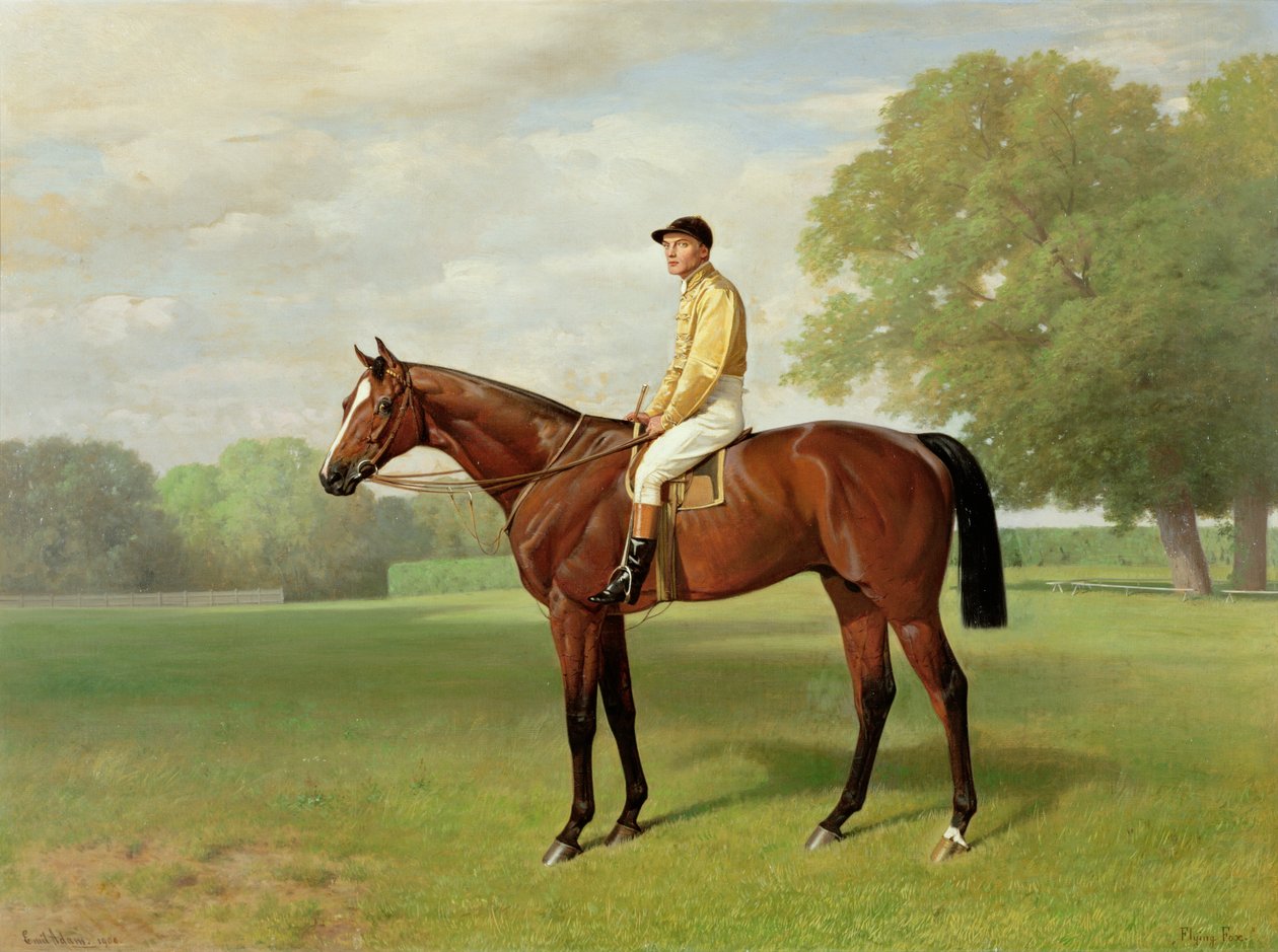 Flying Fox, zwycięzca Derby 1899, 1899 (szczegóły w 188213) autorstwa Emil Adam