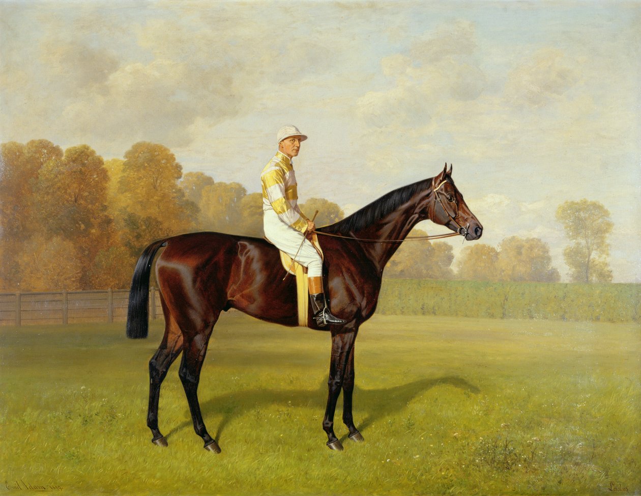 Ladas, zwycięzca Derby 1894, 1894 (szczegóły patrz 188209) autorstwa Emil Adam