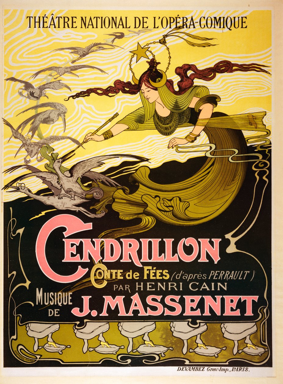 Cendrillon (Kopciuszek), opera baśniowa Julesa Masseneta z 1899 r. (12 maja 1842 - 13 sierpnia 1912) autorstwa Emil Bertrand