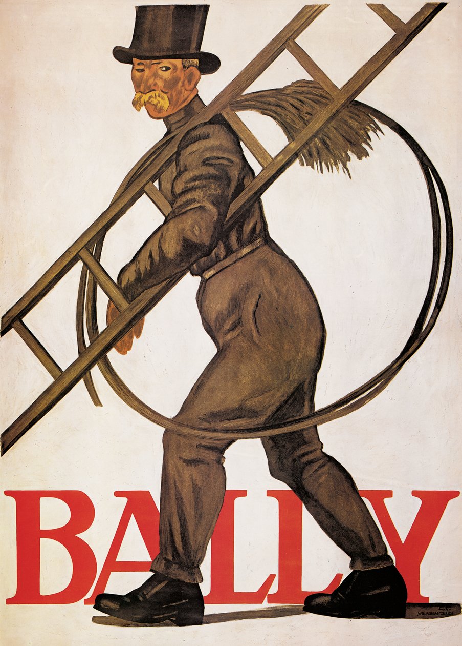 Plakat reklamujący skórę „Bally”, 1926 autorstwa Emil Cardinaux