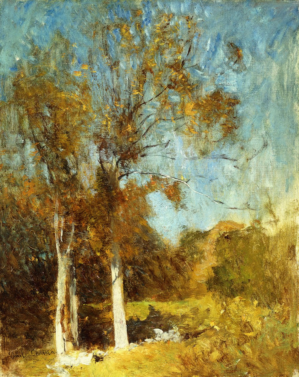 Jesienne drzewa autorstwa Emil Carlsen