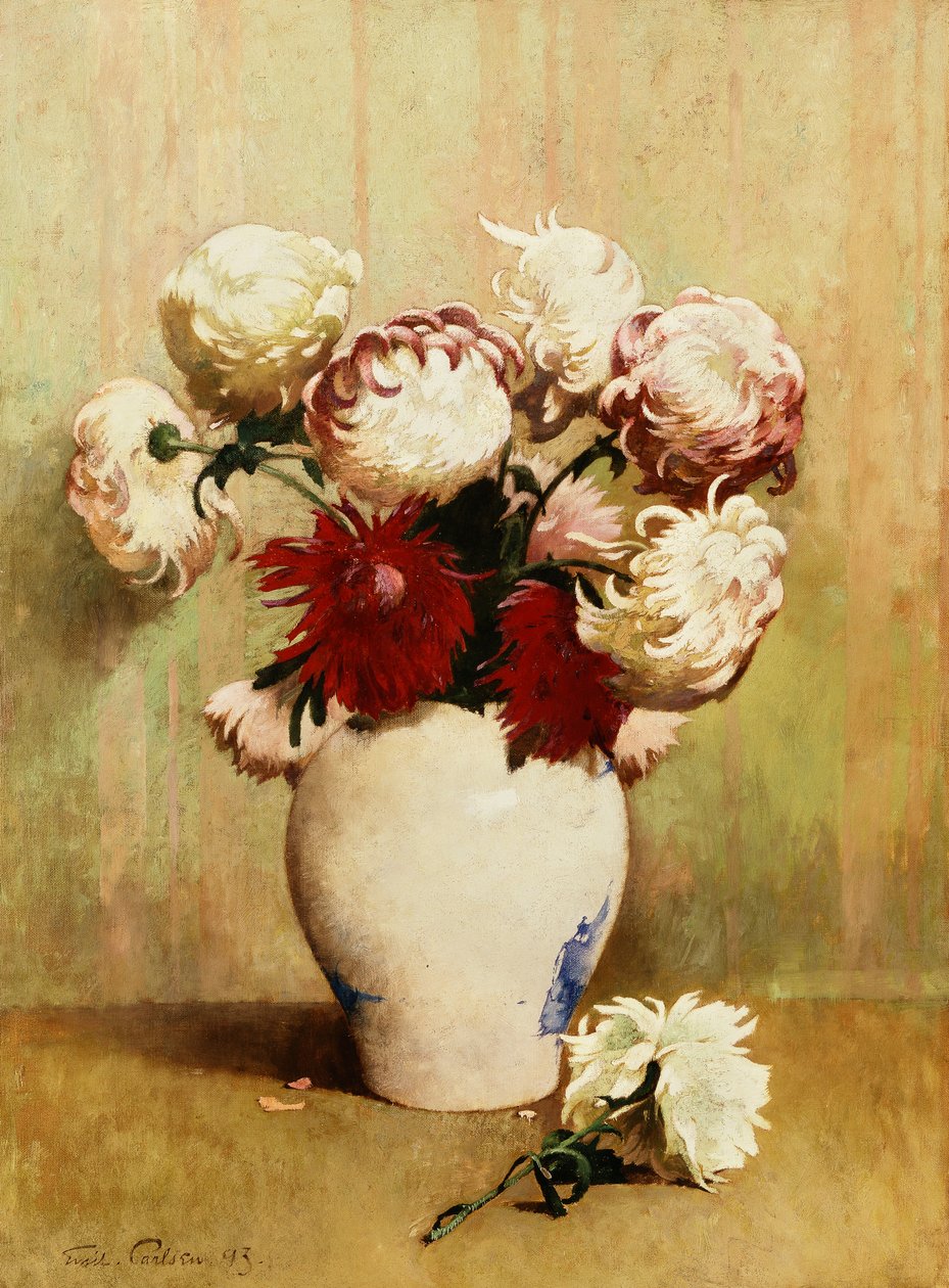 Chryzantemy autorstwa Emil Carlsen