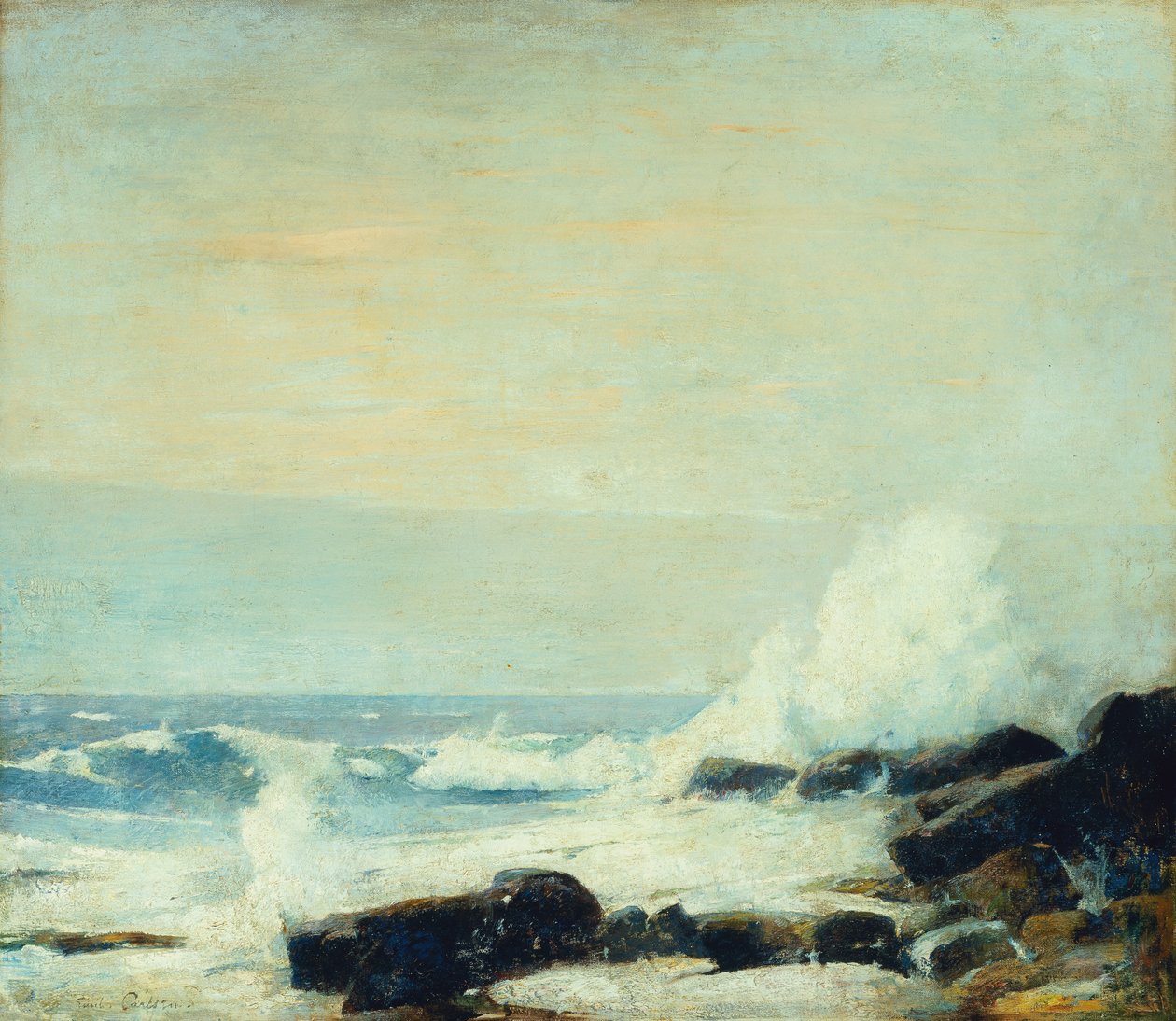 Majestic Sea, ok. 1907 (olej na płótnie) autorstwa Emil Carlsen