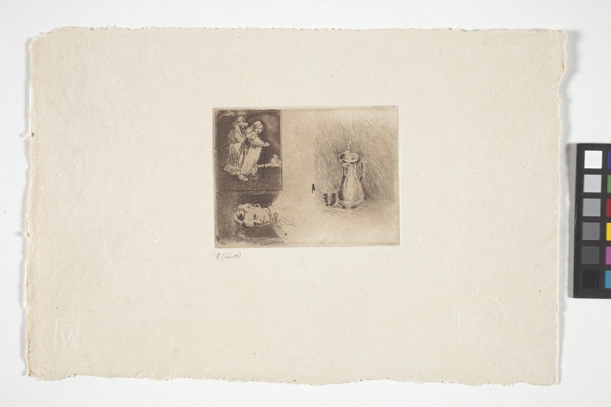 Trzy studia (tusz) autorstwa Emil Carlsen
