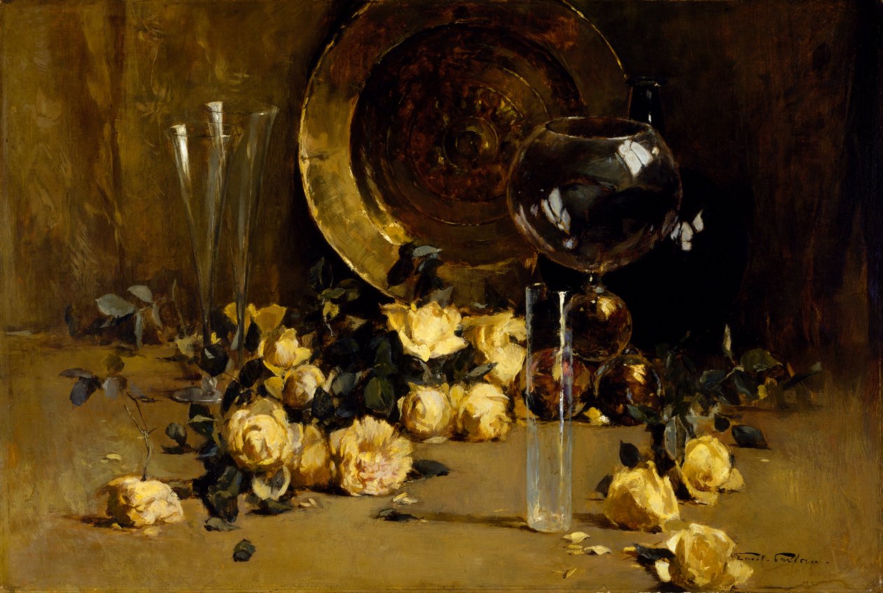 Żółte Róże autorstwa Emil Carlsen