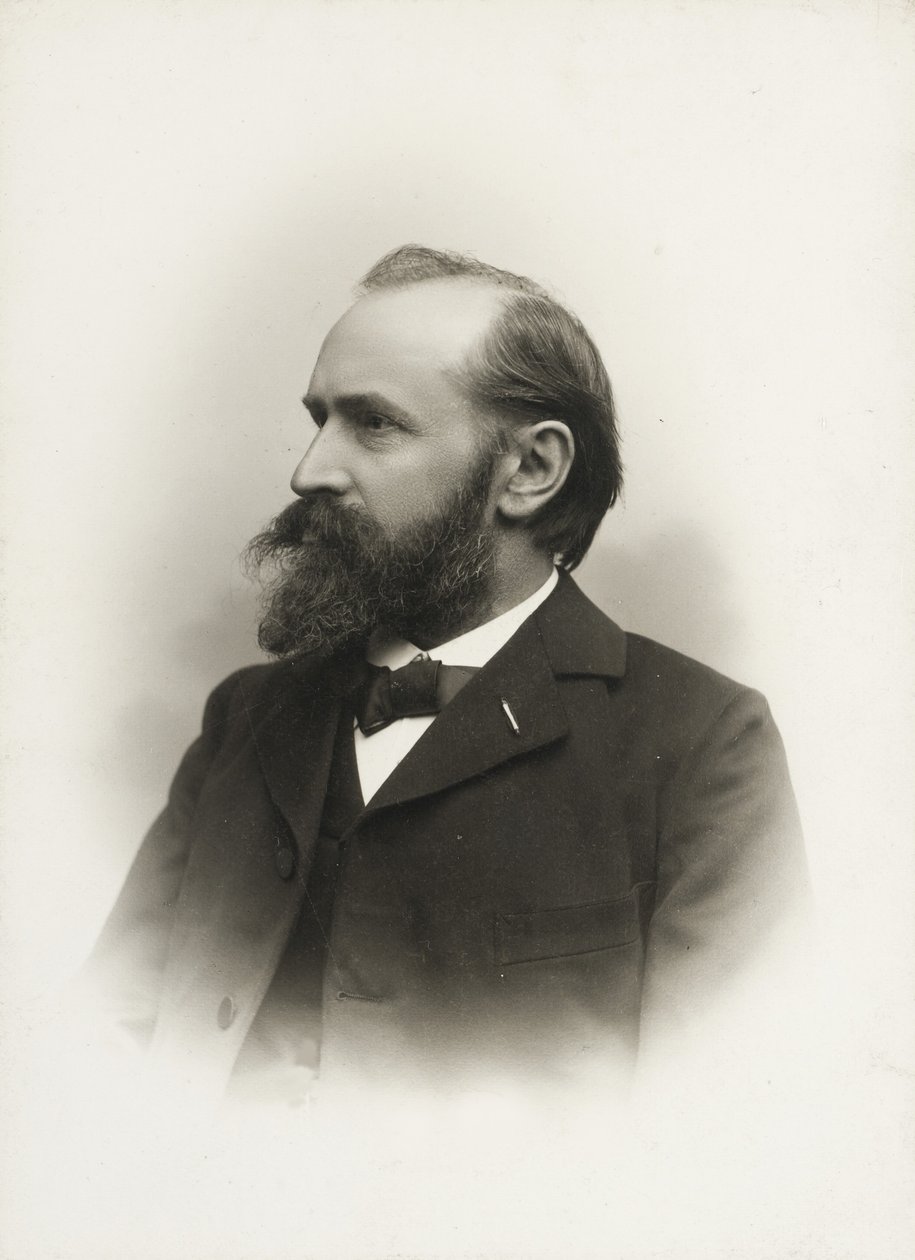 Portret kompozytora i organisty Otto Mallinga 1848-1915, ok. 1915 r. 1900. autorstwa Emil Hohlenberg