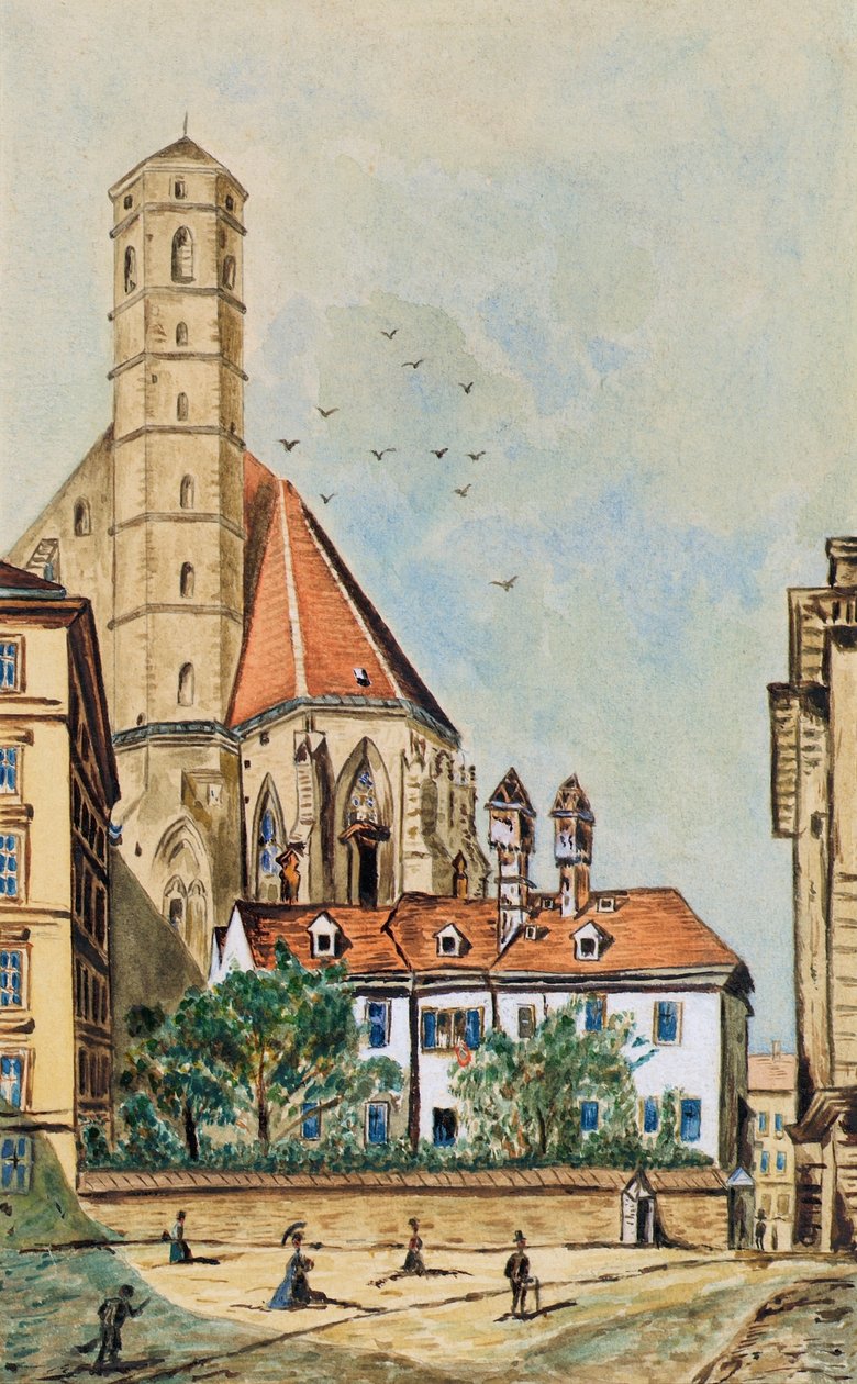 Kościół Minorytów w Wiedniu autorstwa Emil Hütter