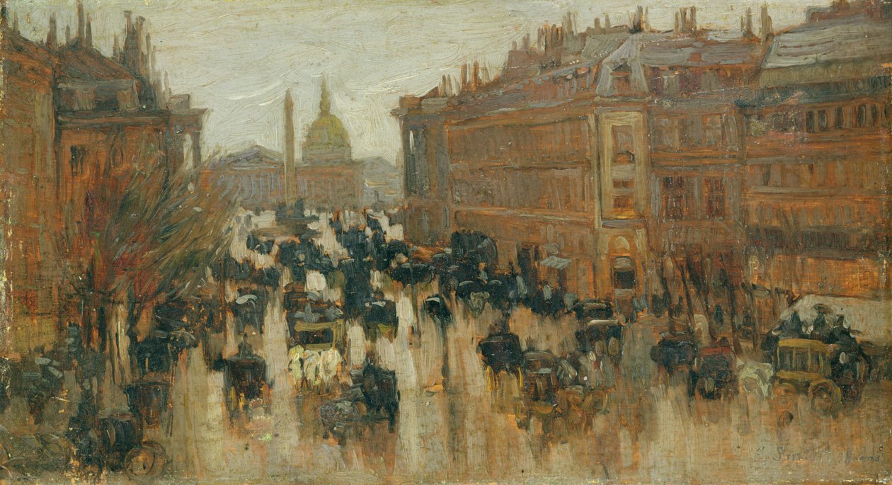 Rue Royale, Paryż autorstwa Emil Leonhard Smidt