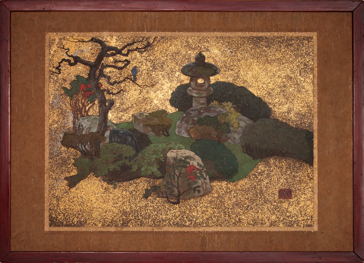 Japoński ogród autorstwa Emil Orlik