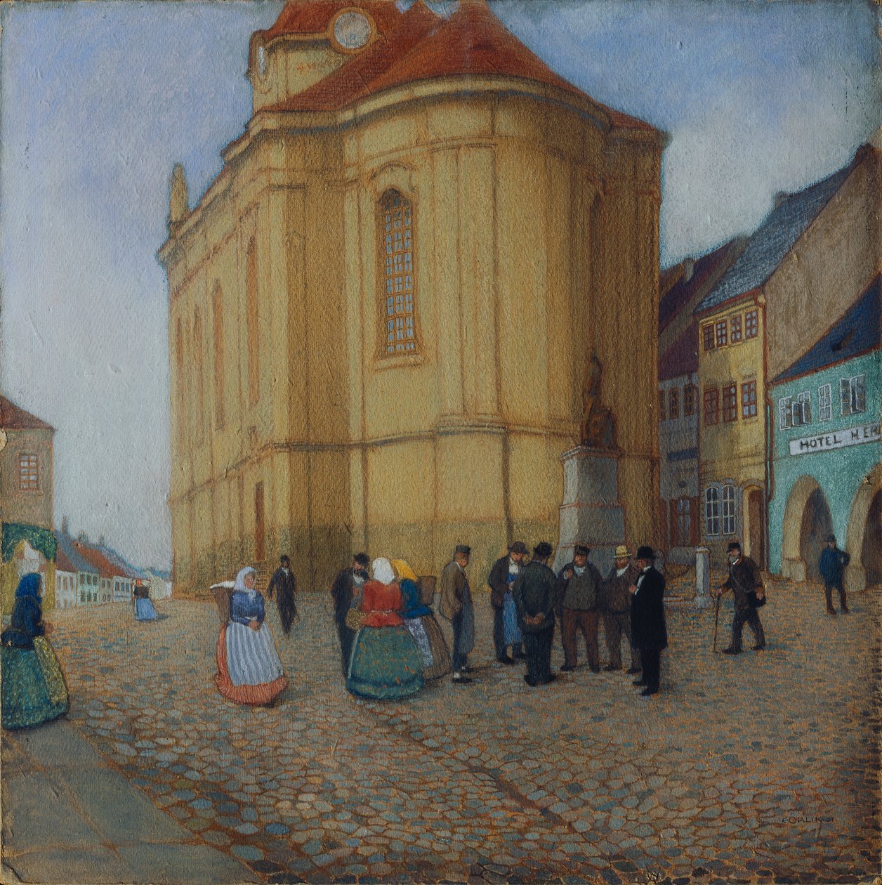 Kościół w Ausha autorstwa Emil Orlik