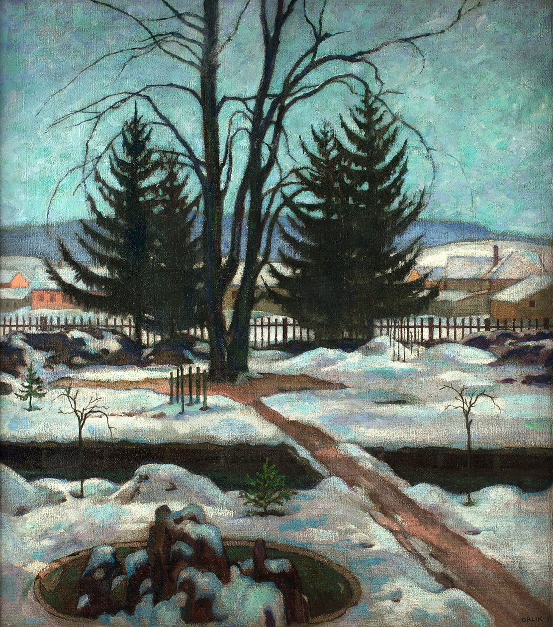 Zima autorstwa Emil Orlik
