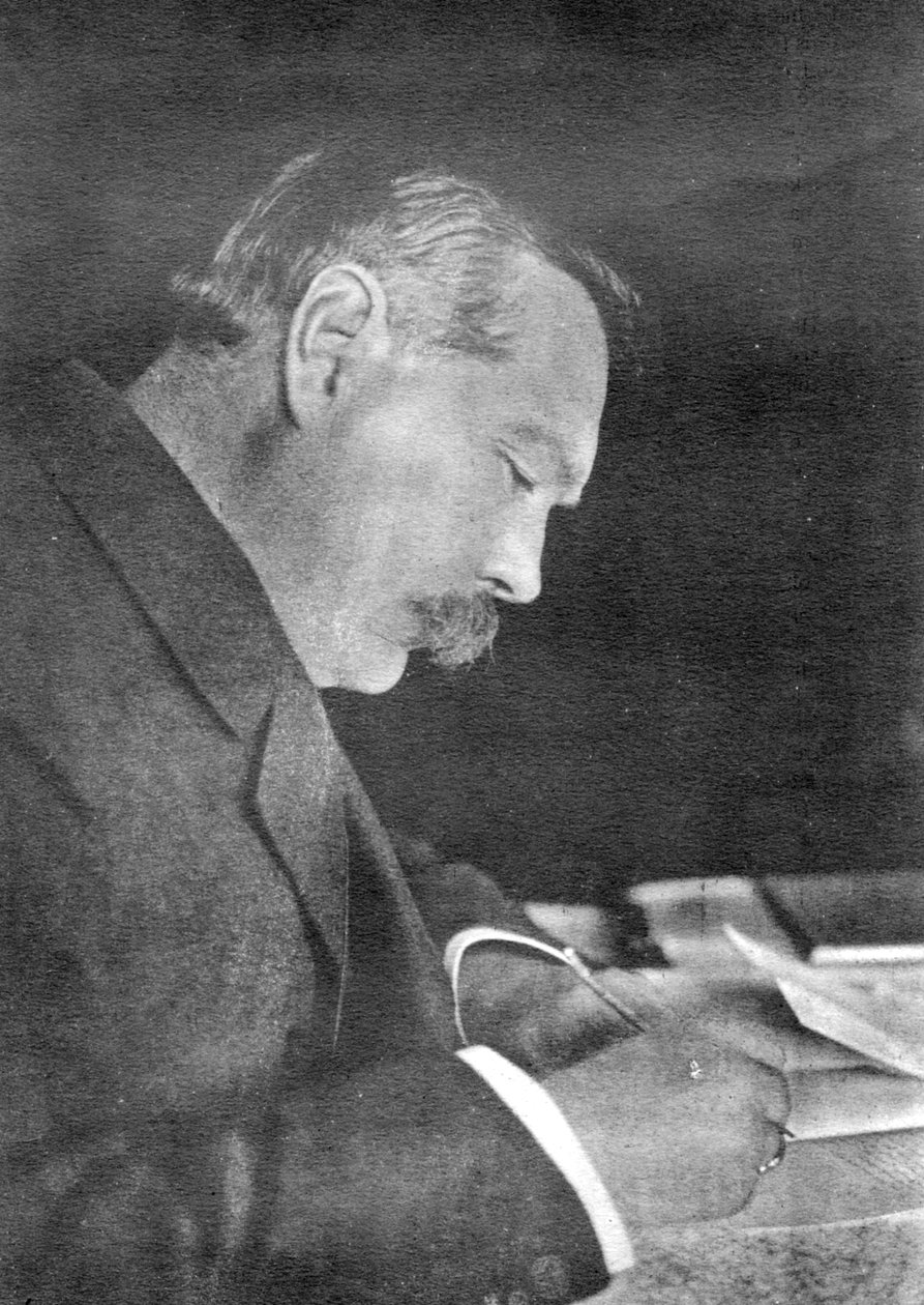 Sir Arthur Conan Doyle, szkocki autor, 1912. autorstwa Emil Otto Hoppe