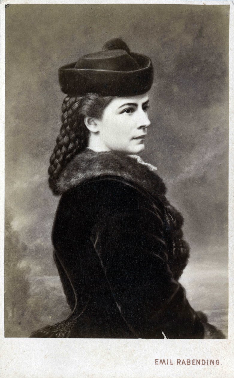 Portret Elżbiety de Wittelsbach (1837-1898) (sissi), cesarzowej Austrii (1854-1898) i królowej Węgier (1867-1898), z domu księżnej Baviere. (CEMPRESS ELISABETH Z AUSTRII) Fotografia w warsztacie Emila Rabendinga (1823-1886). autorstwa Emil Rabending