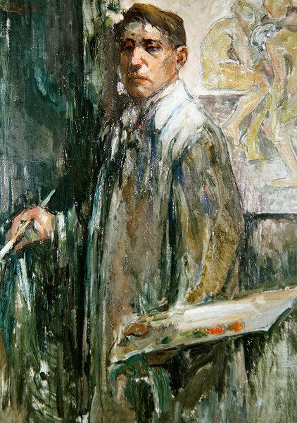 Autoportret, ok. 1910 (olej na płótnie) autorstwa Emil Zoir